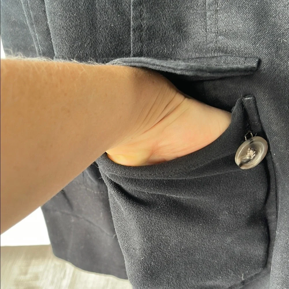 Boden Black Double-Breasted Coat - Picture 9 of 16